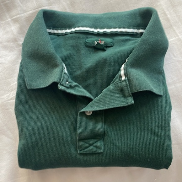 J. Crew Forest Green Oarsman Polo Shirt - Picture 5 of 5